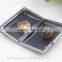 6 inch metal purse frame with black plastic box in rectangle head