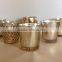 antique champange gold mercury glass votive