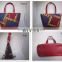 wholesale african wax prints fabric Waxed fabric leather handbag wax fabric hand bags