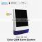 Waterproof Wireless multi-language IOS/Android APP gsm alarm system solar power gsm alarm sms