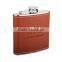 5OZ Logo Customized Leather Cover Hip Flask