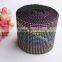 Wholesale 24rows Imitation Diamond Mesh Rhinestone Ribbon multi colors wrap rolls banding