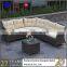 Wholesale PE wicker patio sectional sofa