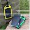 Solar Power Bank 5000mAh Dual USB Mobile Waterproof Phone Battery Charger