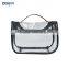 transparent pvc cosmetic case with zipper and handle