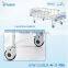 Two cranks abs queen size moveable manual hospital bed wholesale