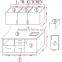 1.7m kitchen cabinet