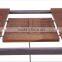 Garden furniture Stainless steel Extendable table with Teak wood top