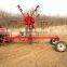 CE approved farm tractor 3 point hitch dual rotary hay rake tedder