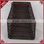 S&D poly rattan brown wicker storage basket imitation supermarket display basket fruit basket