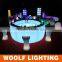 waterproof glowing PE KTV wine table led bar counter