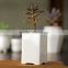Rustic home decor white glazed mini rectangular ceramic planter