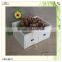 hot sale 2 drawers 6 compartments wood cash tray