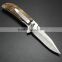 OEM wood handle 440C stainless steel blade multi pocket knives