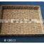 Decorative hand weave straw basket