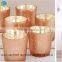 flower candle holder mercury glass