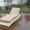 Rattan sun lounger