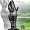 Art deco high quality resin craft fiberglass head horse statue