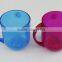 Colorful PS OEM Service Plastic Hard Mug With Handle For Kids