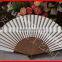 Japanese style gold color paper fan promotional