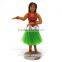 Handmade Dancing Hula Girl,Resin Bobblehead Doll For Car Dashboard Decoration