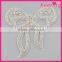 Bow fashion garment handmade shoulder sequin appliques motif WRA-840