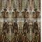 Leopard design stamped jacquard plush raschel blanket