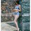 Fast delivery Comfortable custom hot selling fancy colorful three-piece swimsuit for girl