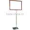 Chrome counter top A4 size photo frames advertising equipment
