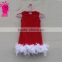 Free Shipping Baby Girl Feather Dress Kids Girl Dresses for Holiday Kids Girls Party Dresses