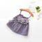 S33537W Summer Dress Girl Tutu Cotton Vest Tassels Princess Dress