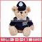 Hot Sale Soft Animal Shape Toys Plush Police Teddy Bear Toy