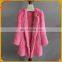 Stylish design fashion luxurious knitted rabbit fur jacket