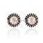 2016 new fashion sparkling earrings sunflowers zircon imitation jewelry accessories girls wedding gift