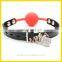 Fantasy sex toy Locking solid silicone rubber ball Gags, sex toys in dubai vagina