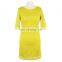 2017 Lace Bright Color Women Simple Evening Dress