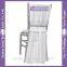 C389C cheap white chair covers chiffon chair sash