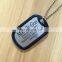 Factory sale military aluminum dog tag with ball chain