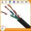 Low voltage 300/500V pvc insulated 2 core power cable 4mm2