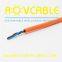 Rugged orange PUR underwater cable