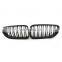 1 Pair Matte black Double Slat Line Front Grille Kidney grill for BMW 6 Series F06 F12 F13 2011+