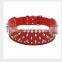 Mushroom Rivet Pet Leather Collar Leather Leash Training Dog Rope Pet Neck Chain Pet Supplies
