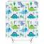 i@home american style polyester dinosaurs cartoon bathroom kids shower curtain digital printing