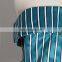 TWOTWINSTYLE Striped Irregular Off Shoulder Ruffles Backless Tunic High Waist Zipper Blouse Female