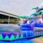 Purple Crush Tropical Waterslide Inflatable Slip Water Slide With Pool