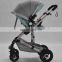 Four  big wheel baby stroller / one button folding infant carriage / deluxe baby pram for sale
