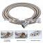 Silver chrome plating stainless steel double lock bath flexible shower hose