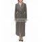 Europe Fashion Cashmere Long Coats Woman Wear Wool Blend Coat Wholesale Coat with Belt