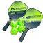 Pickleball Paddle Ball Set Carbon Fiber Surface Pickle Ball Racket 2 Paddles with 4 Balls Entertainment Sports Equipment
