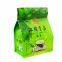 Wholesale Food Grade Custom Logo Printing Aluminum Foil Stand Up Flat Bottom Empty Tea Bag Zip Lock Bags With Logo